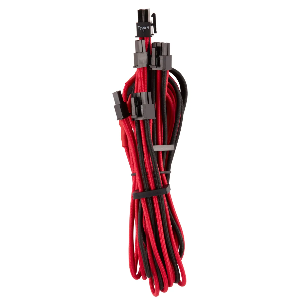 Cors. DC Cable Pro Kit Gen 4 Indiv. Sleeved, Type 4, RD/BK