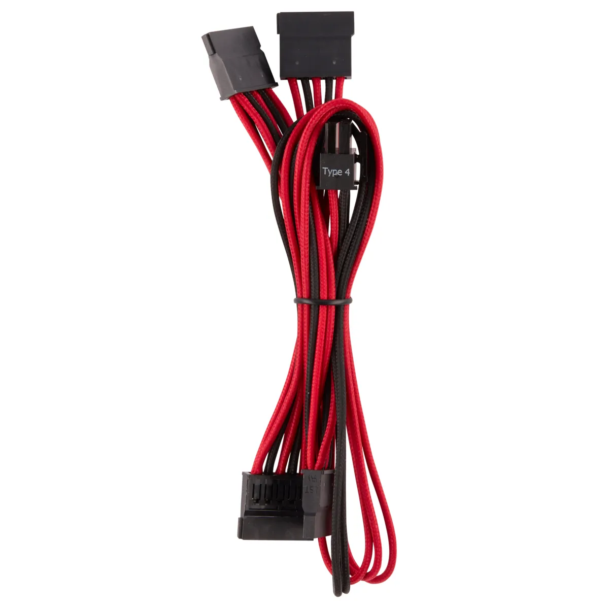 Cors. DC Cable Pro Kit Gen 4 Indiv. Sleeved, Type 4, RD/BK