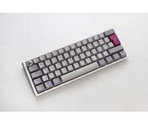 Ducky One 3 Mist Mini 60% Mechanical Gaming Keyboard, Cherry MX Brown, Mist/White