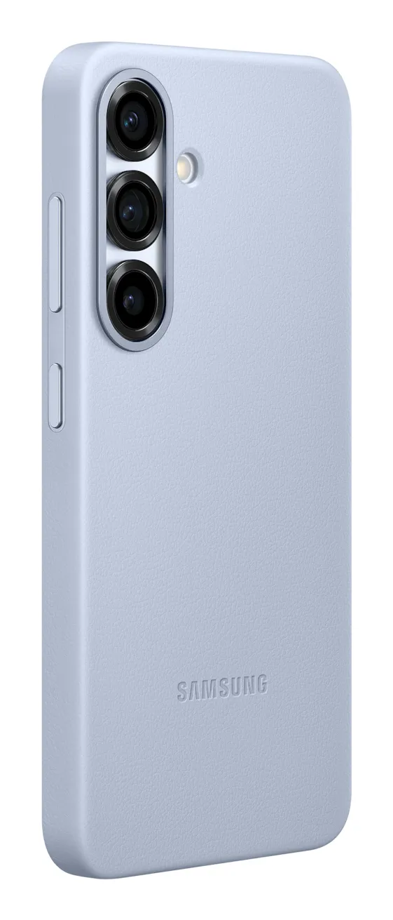 Samsung Galaxy S25 Kindsuit Faux Leather Case, Light Blue