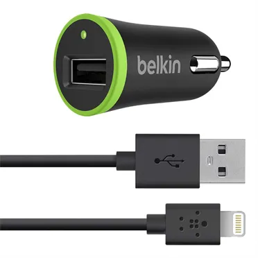 Belkin BOOST?UP Car Charger+Cable - Verkkosovitin - auto - 12 watt