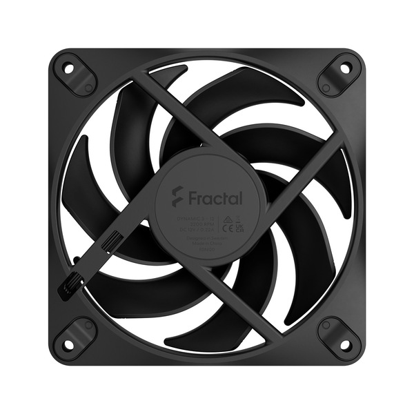 Fractal Design Dynamic 3 12 Chassifl&auml;kt, 120 mm, PWM, svart