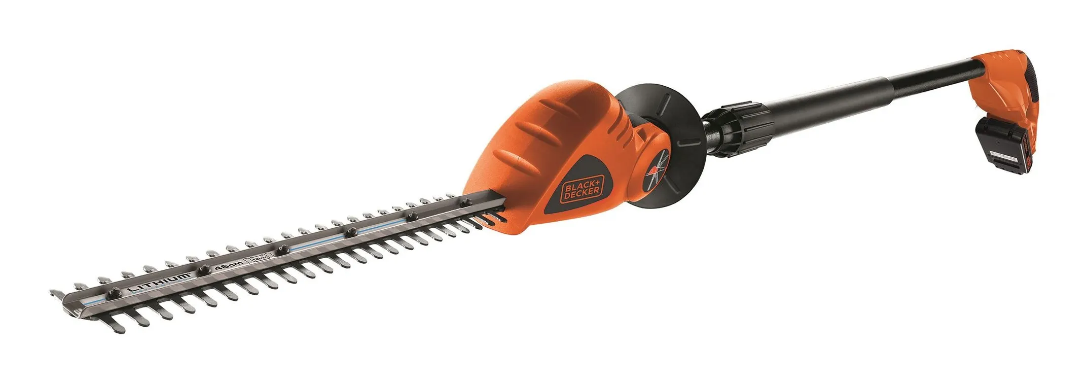 BLACK+DECKER GTC1843L20-QW 18 V Cordless Pole Hedge Trimmer, 430 mm