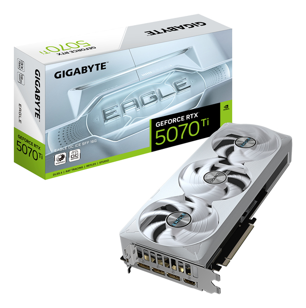 Gigabyte GeForce RTX 5070 Ti EAGLE OC ICE SFF 16 Gt -n&auml;yt&ouml;nohjain