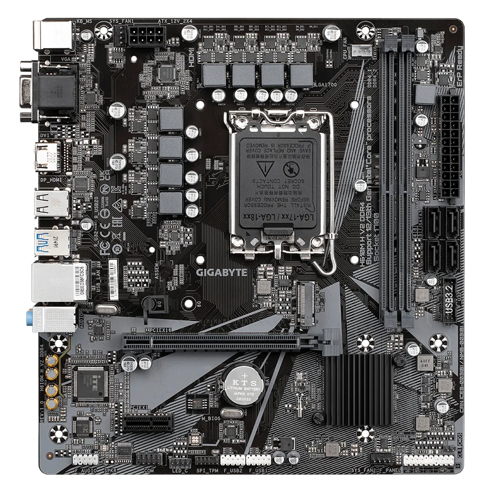 Gigabyte H610M H V2 DDR4 (rev. 1.0) mATX - motherboard