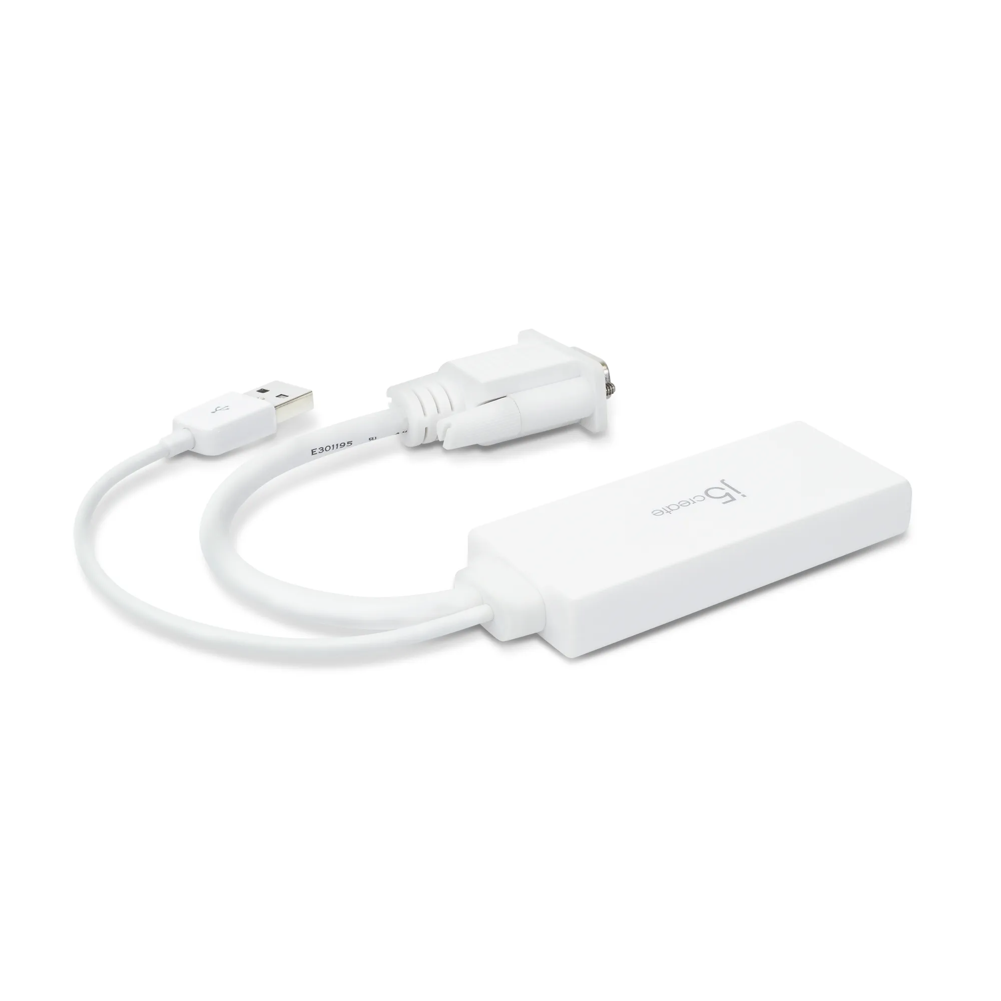 J5 Create  VGA, USB A – HDMI - adapter, White