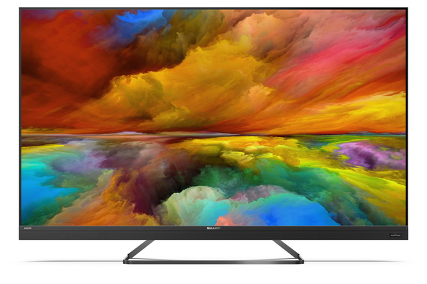 Sharp 55&quot; UHD Quantum Dot, Black Frameless Android smart TV