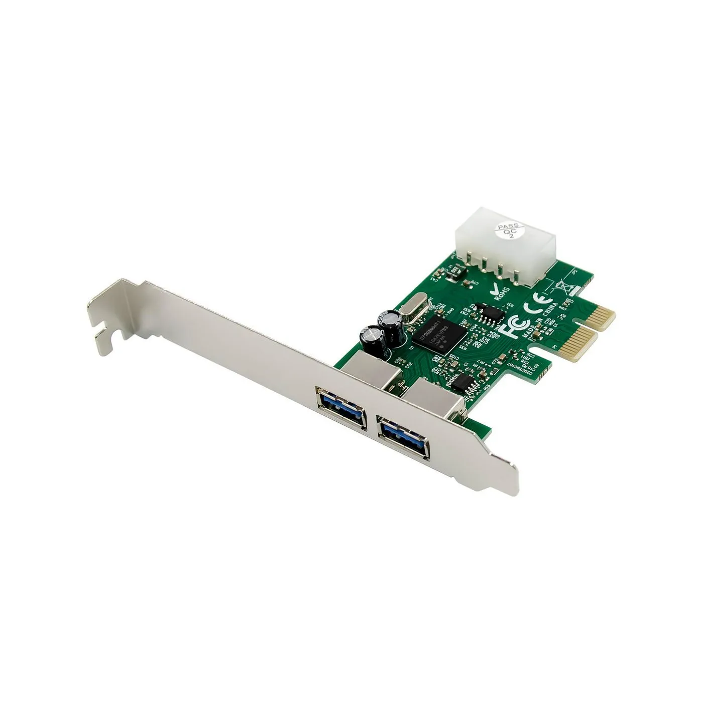 USB 3.0 2 Port PCIe Card