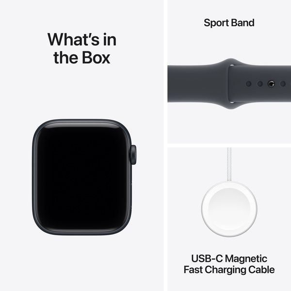 Apple Watch SE 3 (GPS + Cellular) 44 mm keskiy&ouml; alumiinikuori ja urheiluranneke, S/M