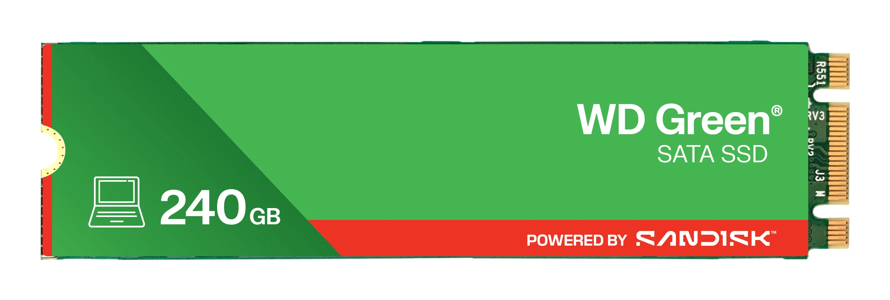 WD Green 240 Gt M.2 SATA -SSD-levy