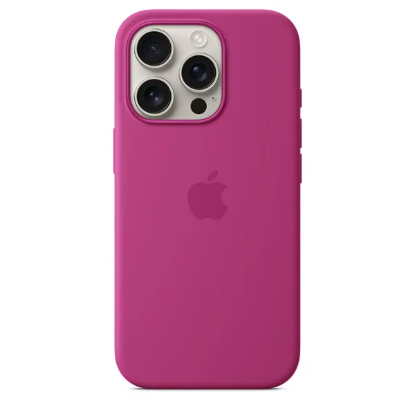 Apple iPhone 16 Pro, MagSafe - silikonskal, Lila fuchsia