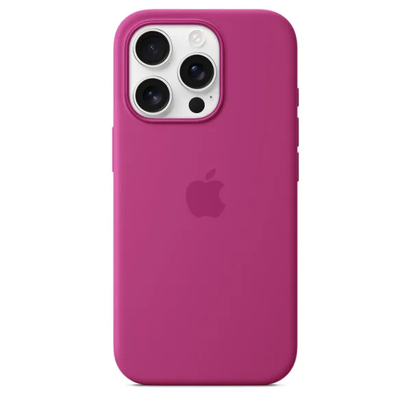 Apple iPhone 16 Pro, MagSafe - silikonskal, Lila fuchsia