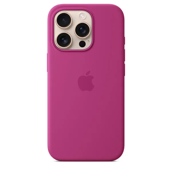 Apple iPhone 16 Pro, MagSafe - silikonskal, Lila fuchsia