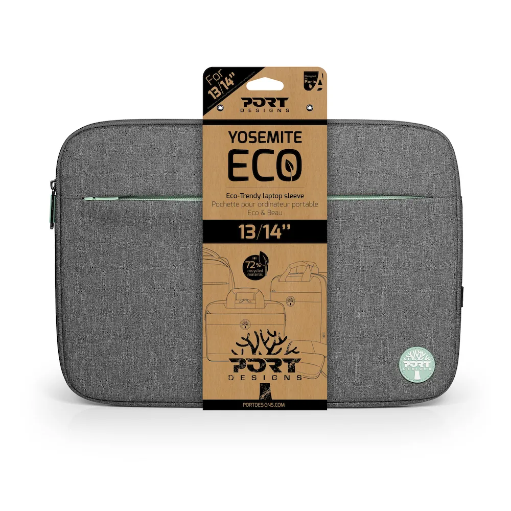 PORT Designs 13-14"" Yosemite ECO Laptop Sleeve Grey /400704