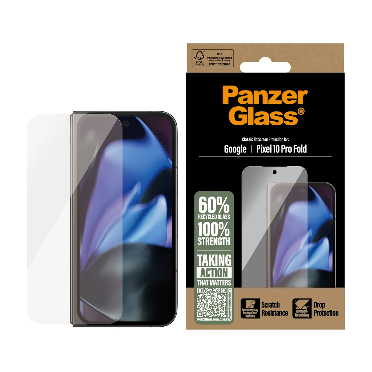 PanzerGlass Screen Protector Google New Pixel 10 Pro Fold CF