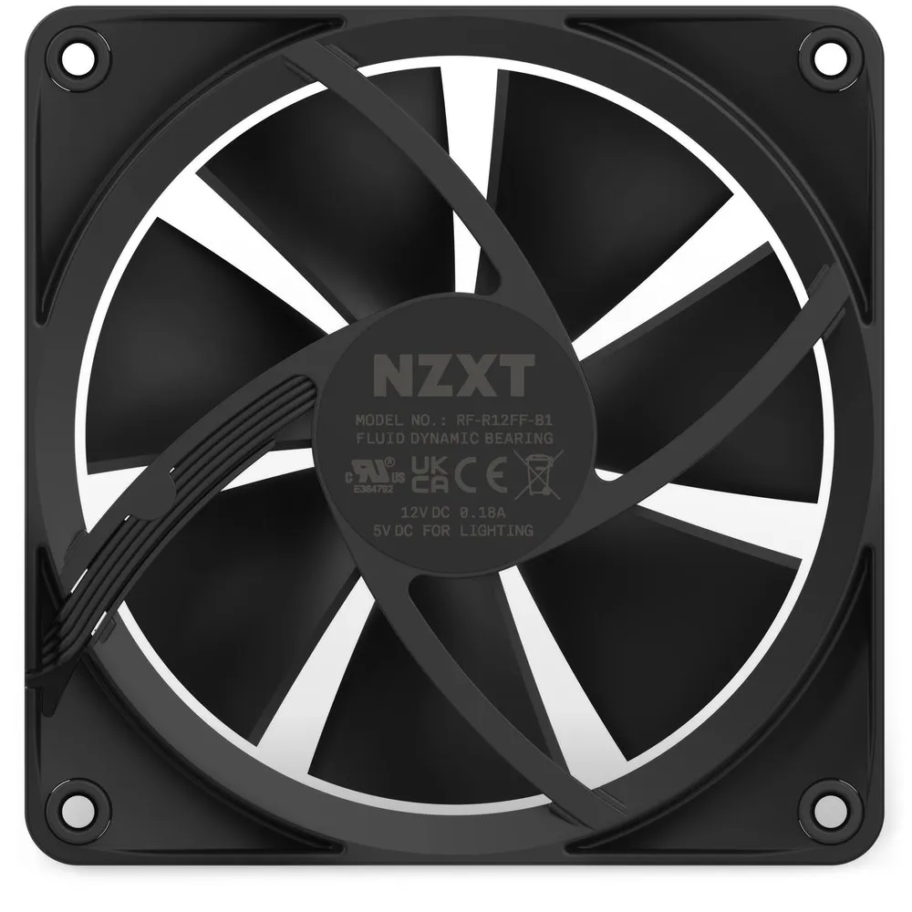 NZXT F120 RGB, 120mm - case fan, black