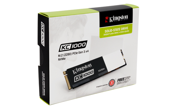 Kingston 960GB KC1000 NVMe PCIe - SSD- levy M.2