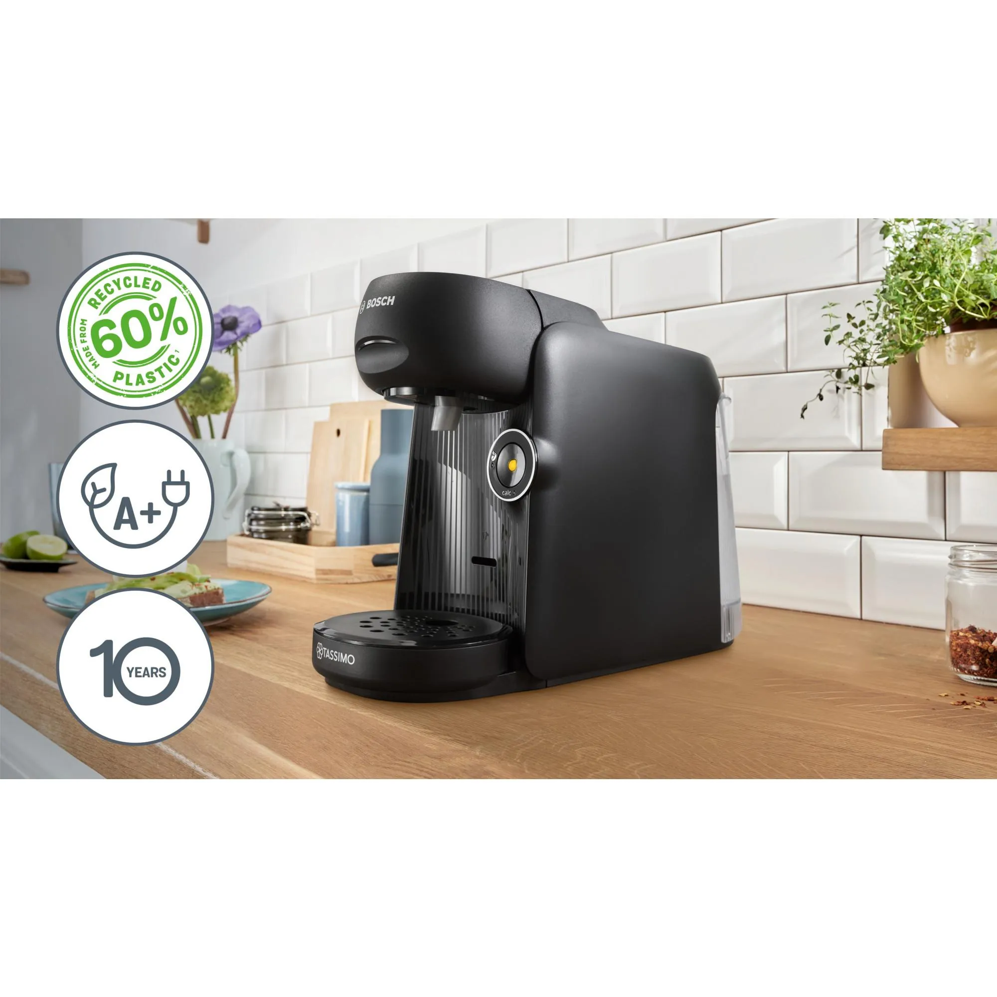 Bosch TASSIMO FINESSE TAS162E - pod coffee maker, Black
