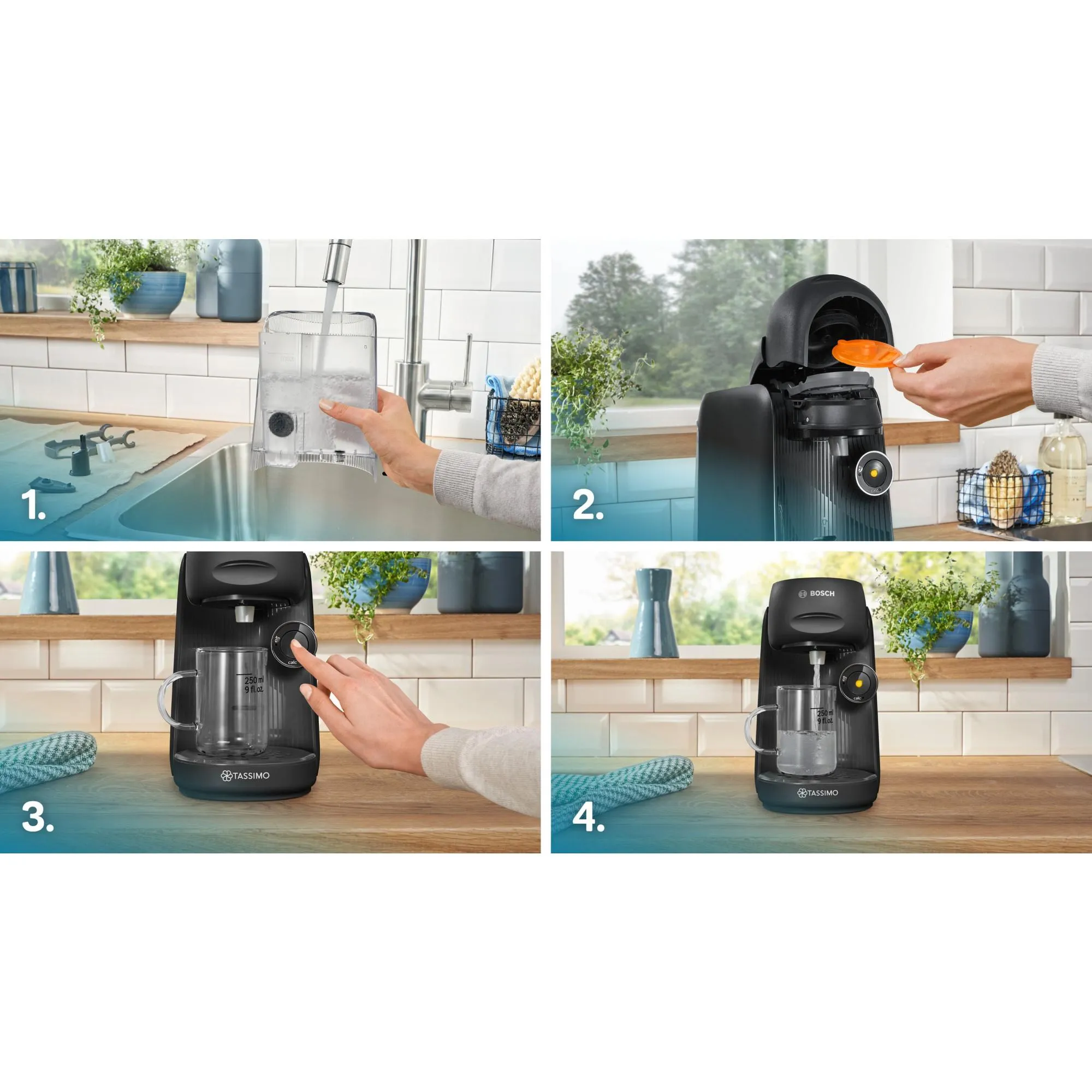 Bosch TASSIMO FINESSE TAS162E - pod coffee maker, Black