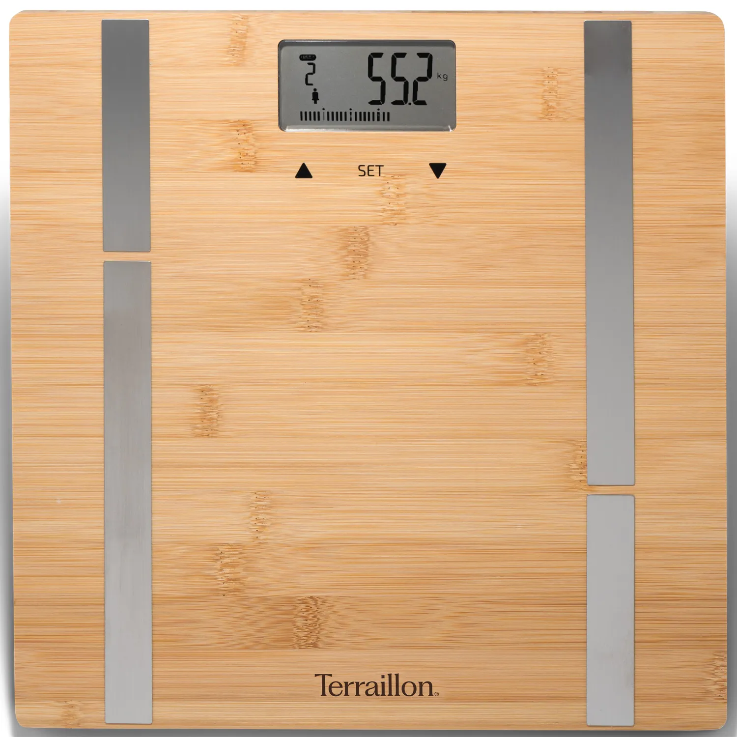 Terraillon Bamboo Fit BMI -henkilövaaka, 10 käyttäjää, 180kg