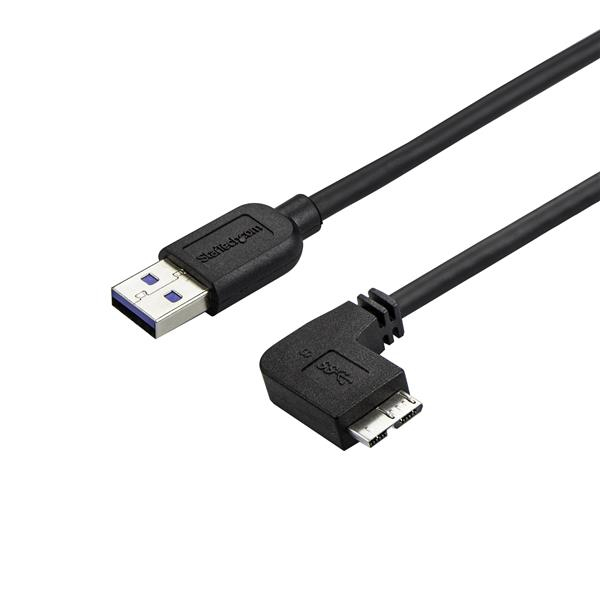Startech  USB-A - Micro-USB B - kabel, 1m, Svart