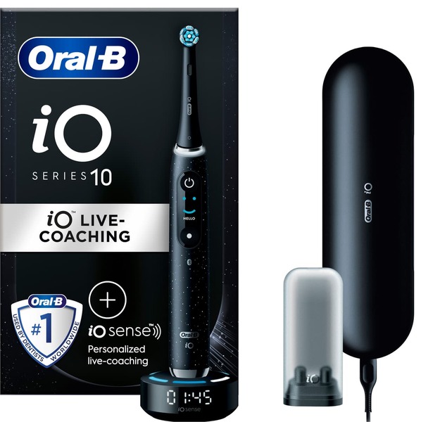 Oral-B iO Series 10 - eltandborste, Cosmic Black / Stardust White