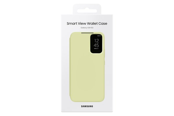 Samsung Smart View Wallet, Galaxy A34 - Folio Case, Lime