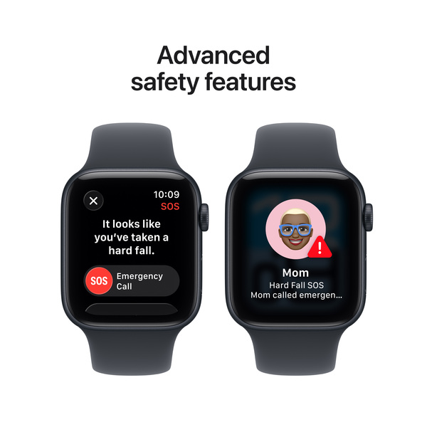 Apple Watch SE 3 (GPS + Cellular) 44 mm keskiy&ouml; alumiinikuori ja urheiluranneke, S/M