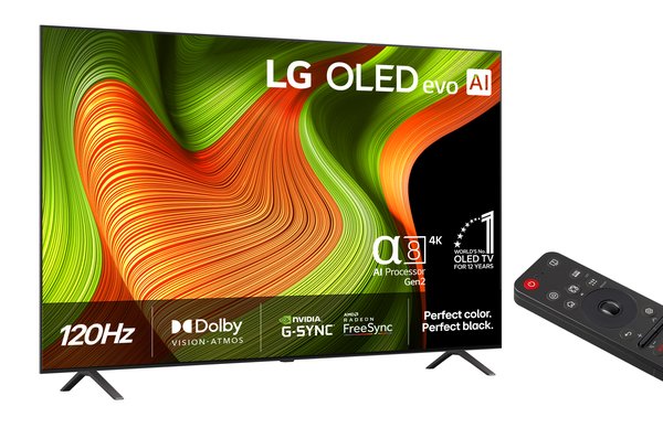 LG OLED77B56LA 77" 4K webOS 25 TV, 120 Hz, Dolby Vision, HDR10, HLG
