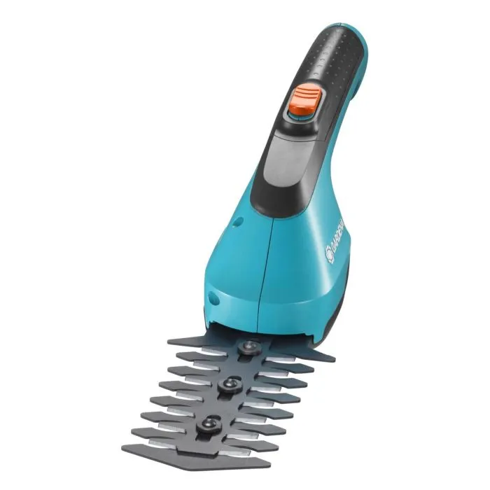 GARDENA Cordless Grass Shears AccuCut Li, 3.6V, Set with Shrub Knife (turquoise/black, Li-Ion battery 2.5Ah)