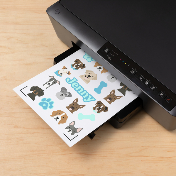 Cricut Joy Xtra Utskrivbar vattentät klistermärkesuppsättning A4, Vit, 6st