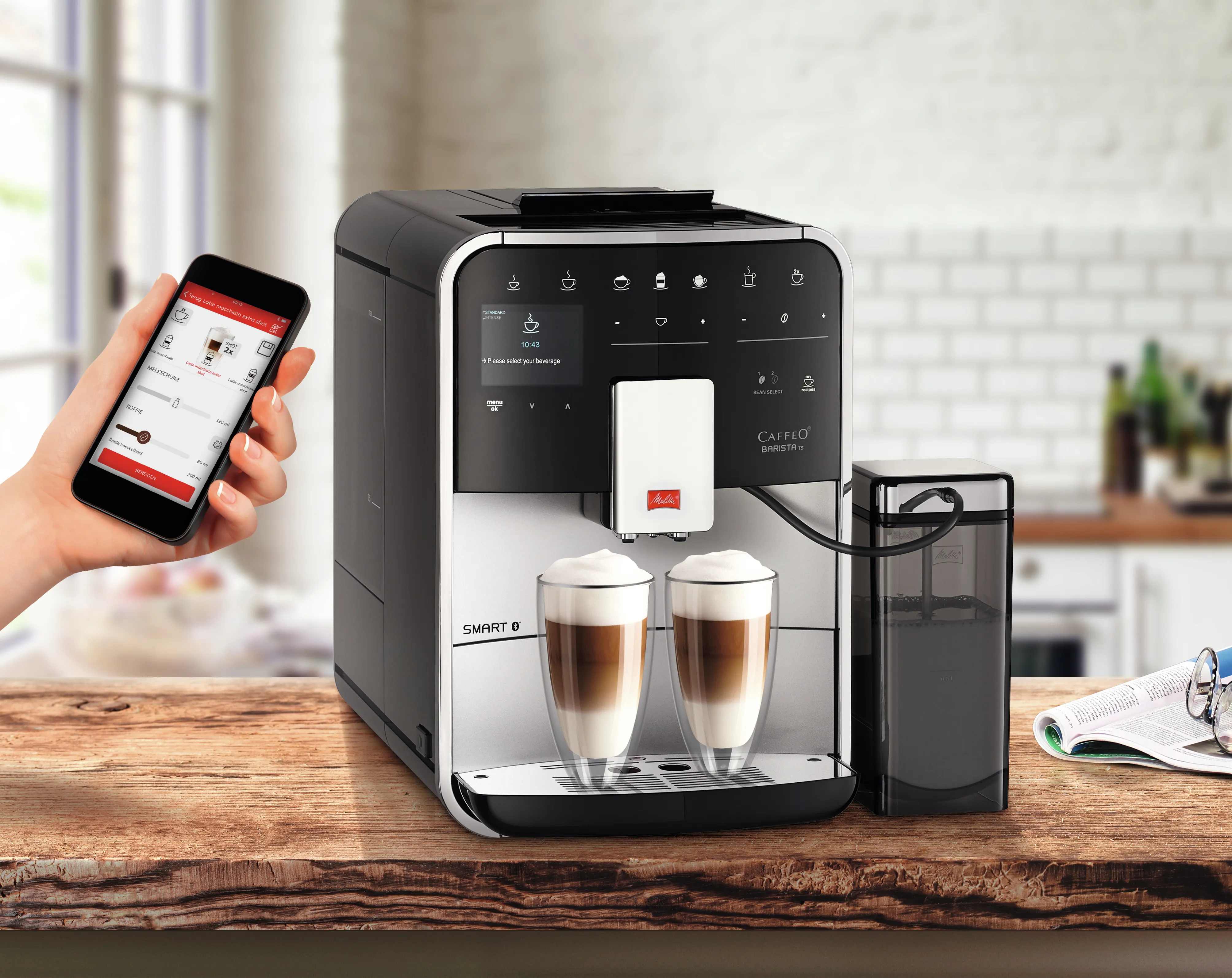 Melitta barista TS smart -kaffemaskin, silver