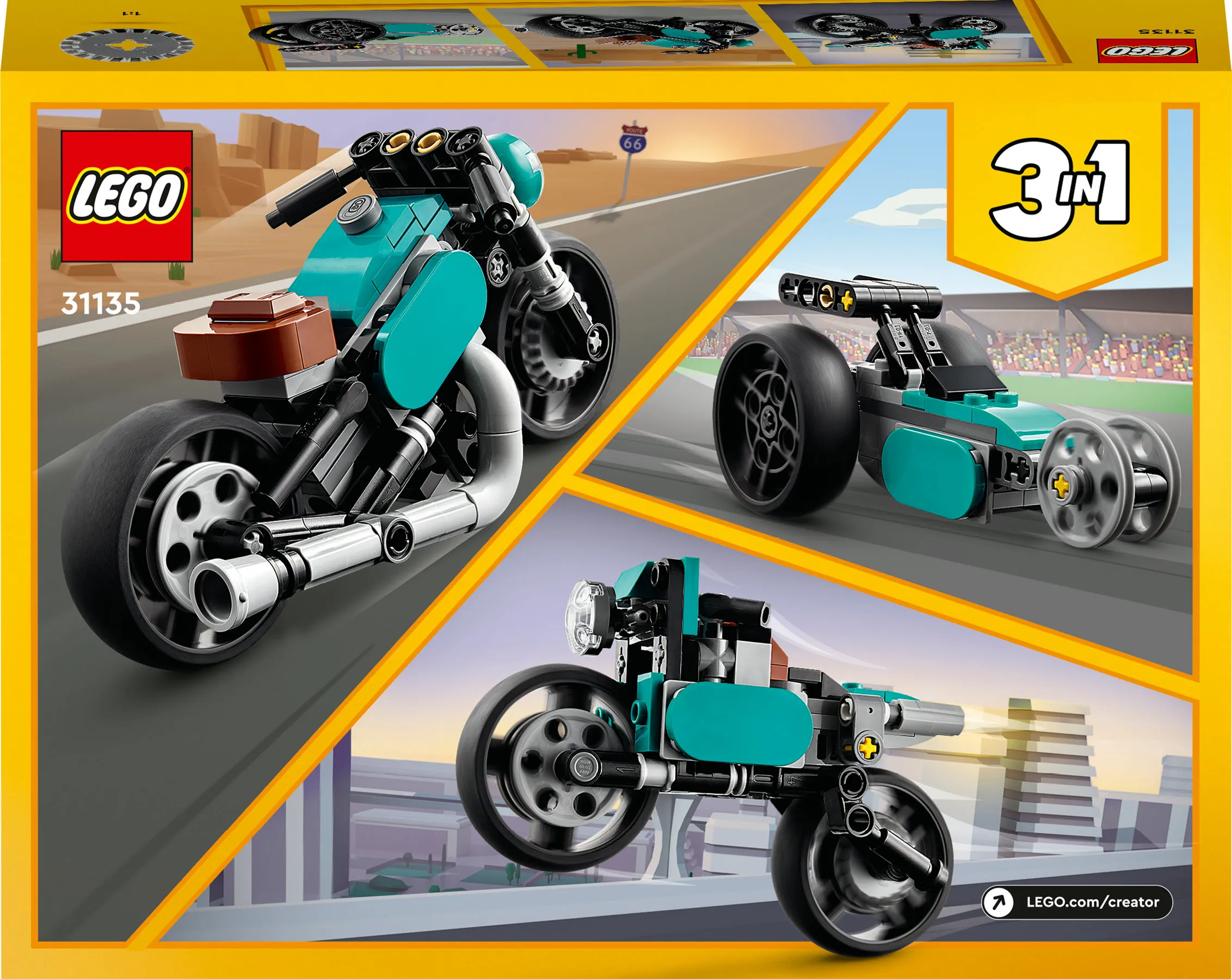 Lego Creator 3in1 Vintage Motorbike 31135