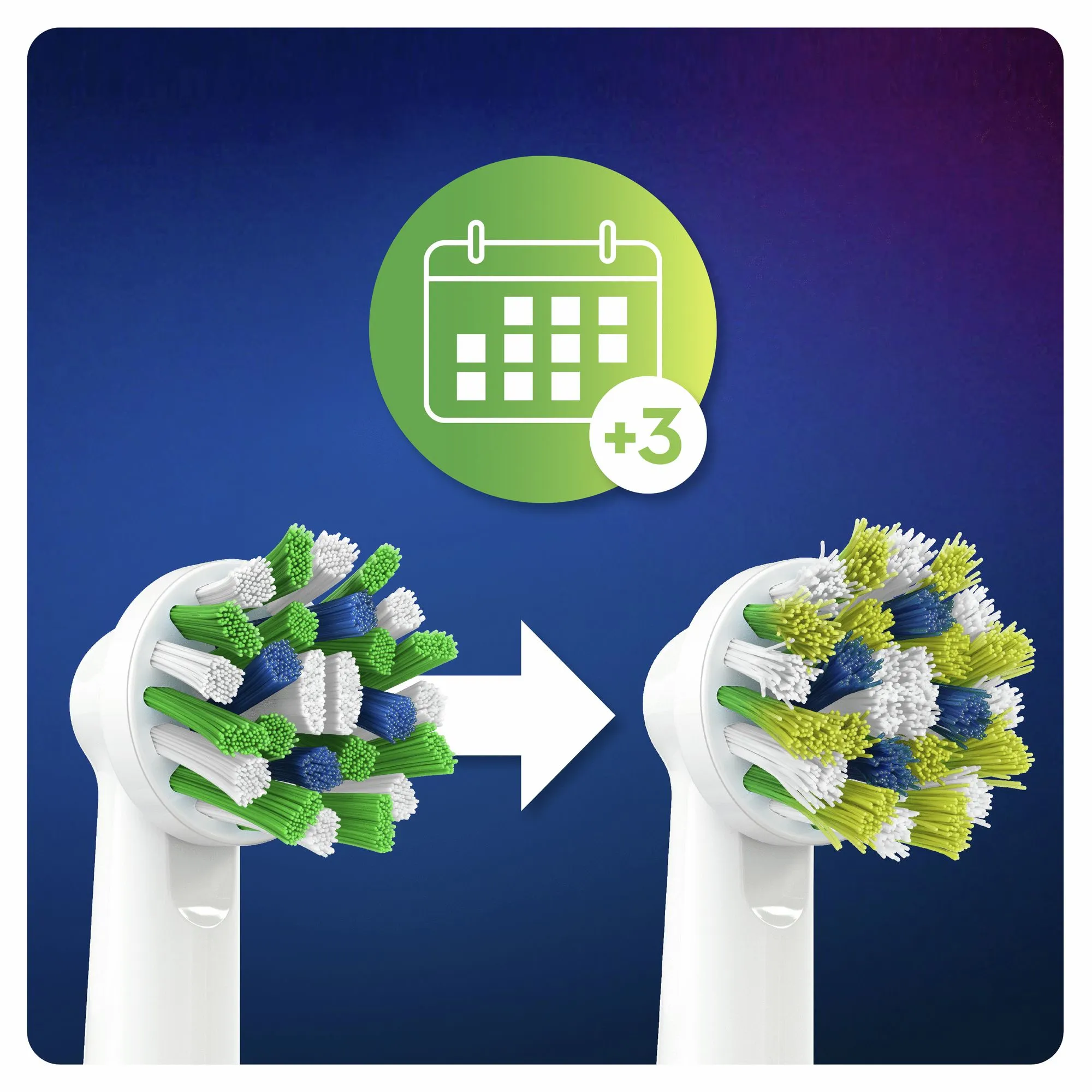 Oral-B CrossAction CleanMaximiser - borsthuvud, 9 st