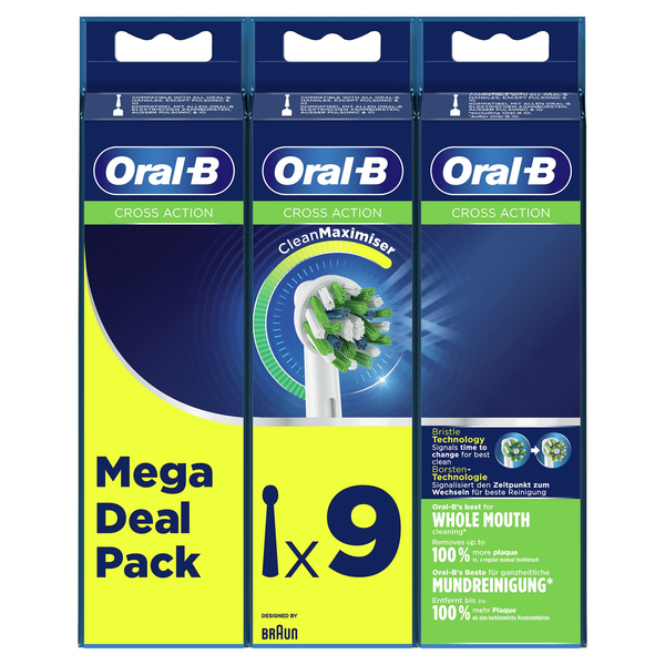 Oral-B CrossAction - brush head, 9pcs