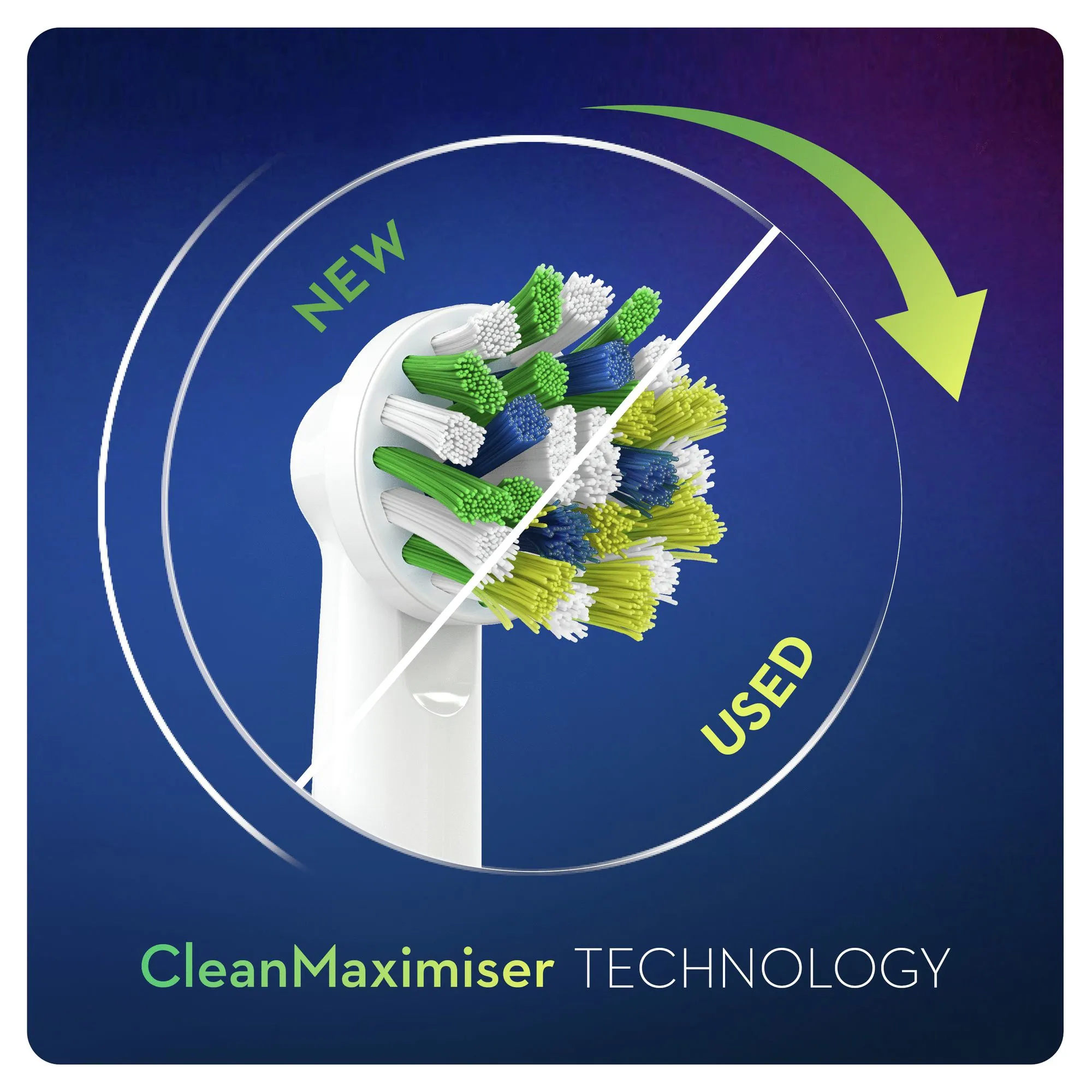 Oral-B CrossAction CleanMaximiser - borsthuvud, 9 st