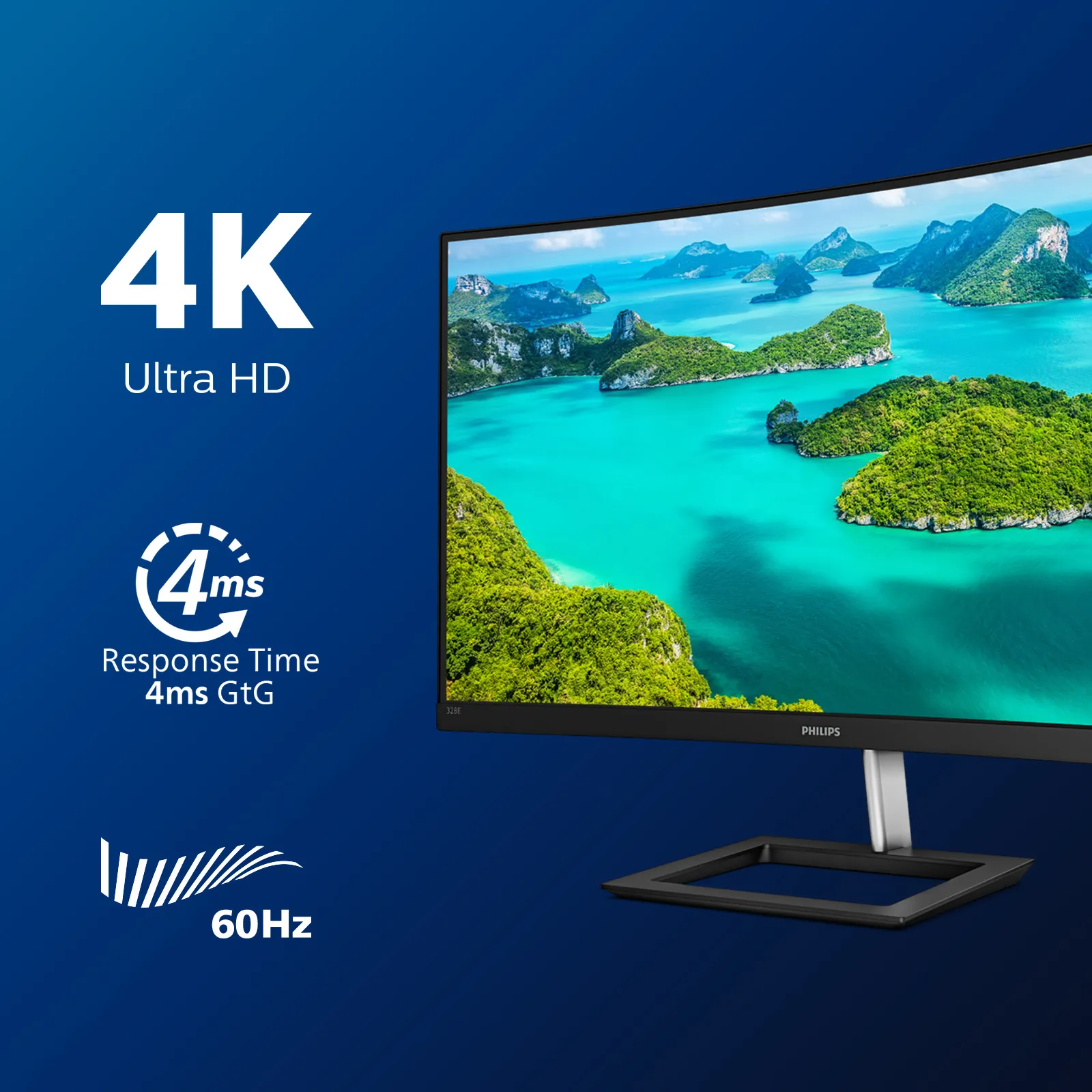 Philips E Line 328E1CA 32&quot; 4K UHD, VA - curved monitor