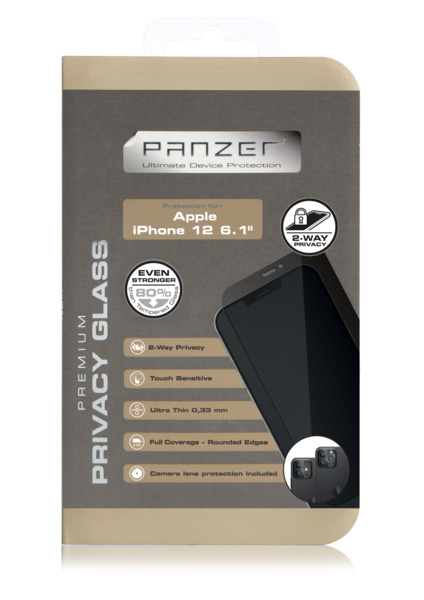 Panzer Privacy Glass, iPhone 12 / 12 Pro - sk&auml;rmskydd