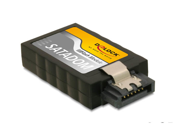 DeLOCK Flash moduli, 4GB, SATA 6Gb/s, pystysuora SLC, musta