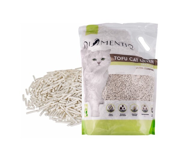 DIAMENTIQ Tofu Matcha Ultra Clumping Cat Litter, Scented, Biodegradable, 4kg
