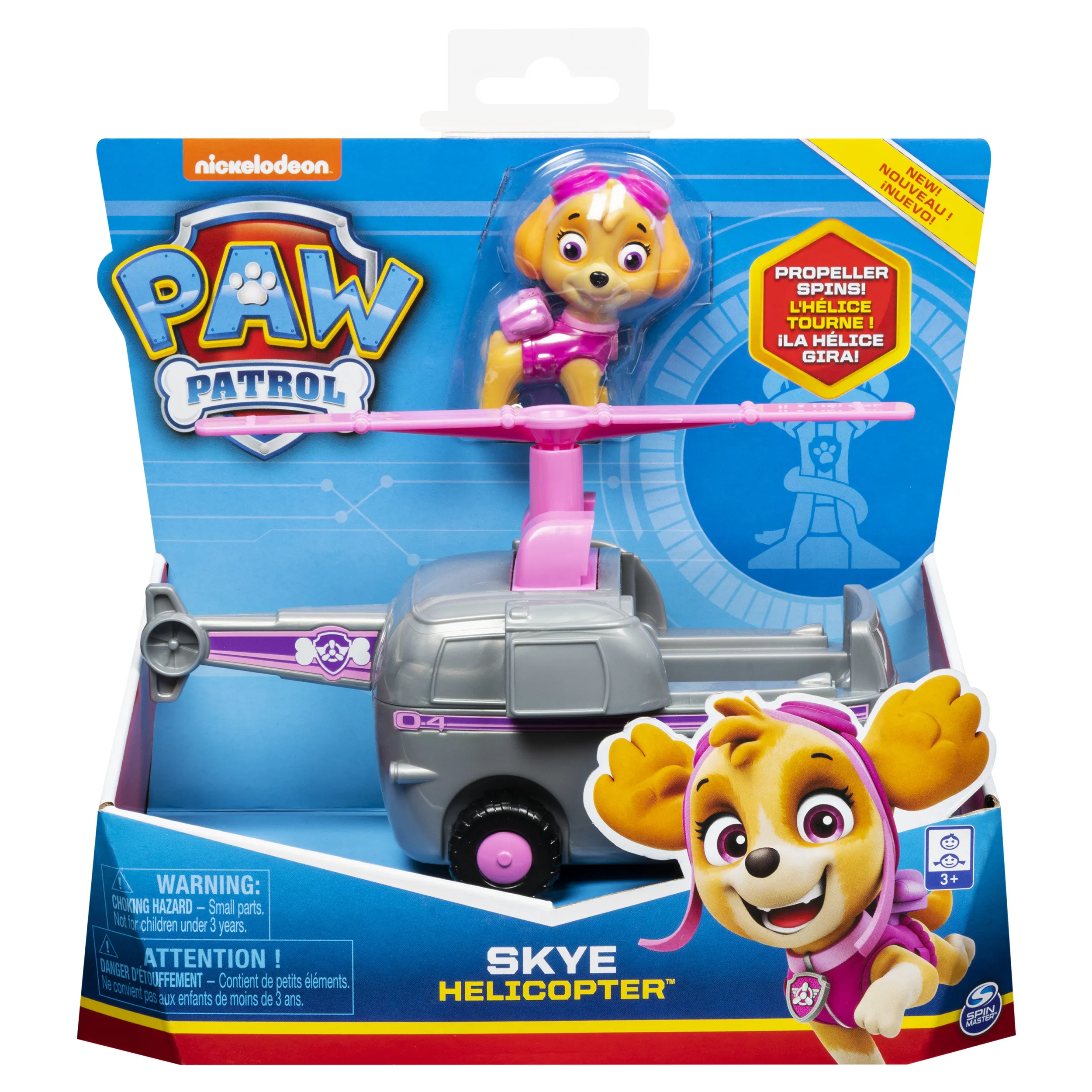 Spin Master Paw Patrol Skye Helicopter Toy Vehicle (with Collectible Figure)