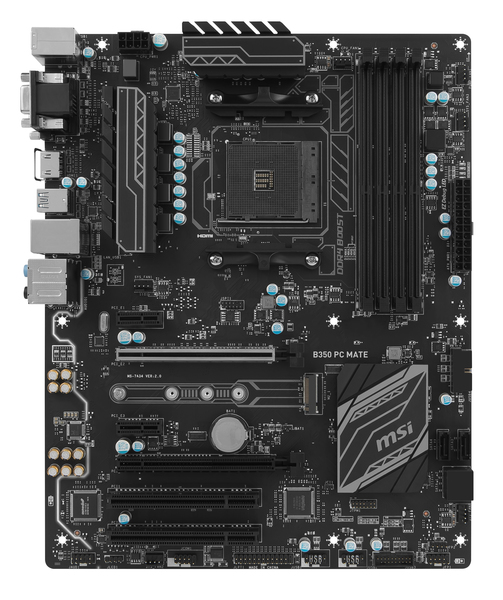 MSI B350 PC MATE, ATX motherboard