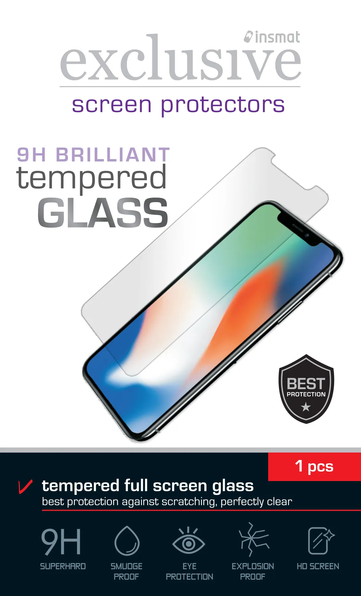 Insmat Brilliant Glass Full Screen, Galaxy Xcover 7 - Screen Glass