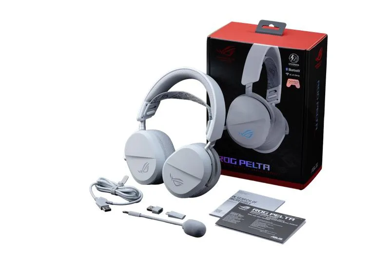 Asus ROG Pelta - wireless gaming headset, White