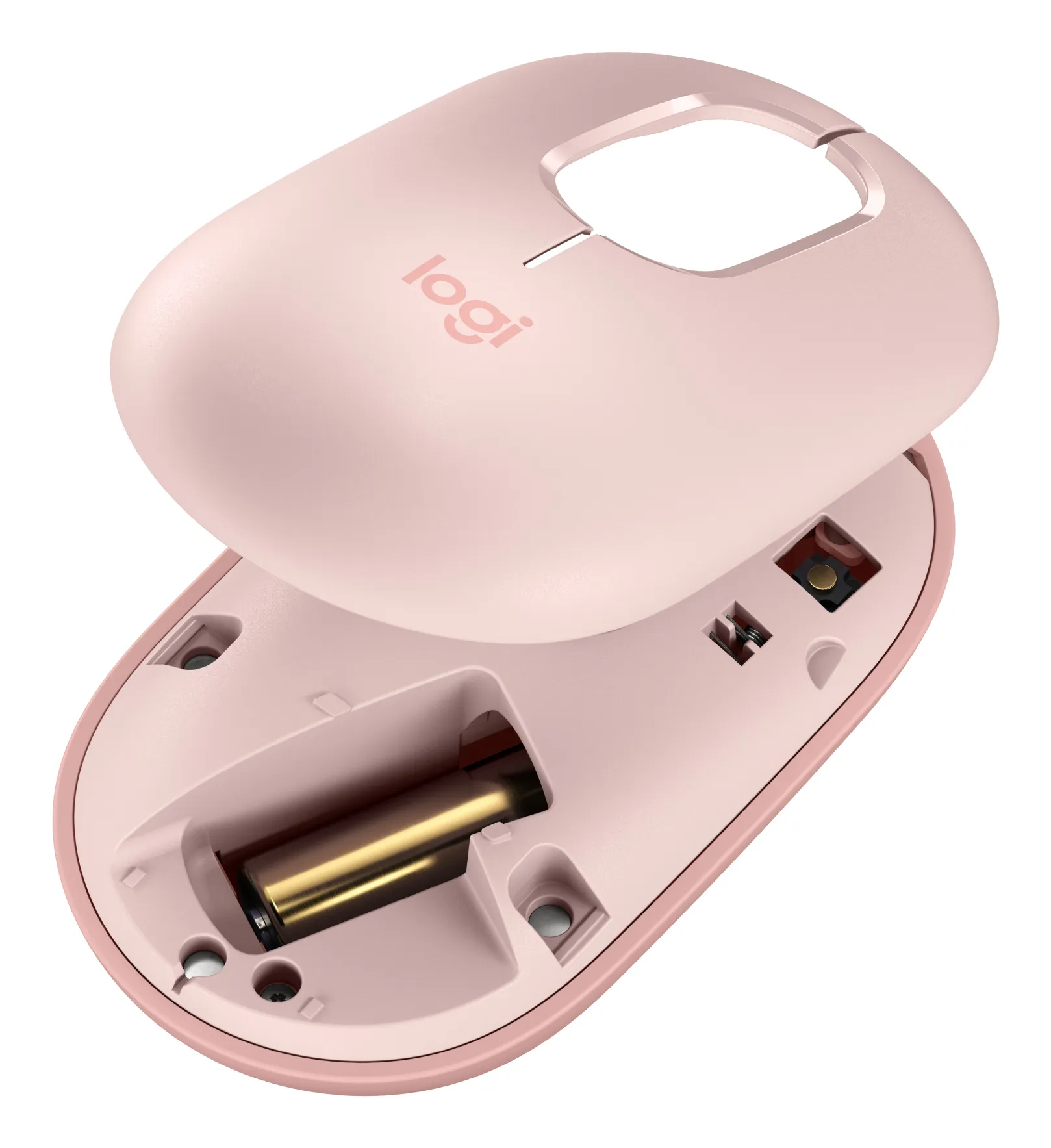 Logitech POP Mouse tr&aring;dl&ouml;s mus, rosa