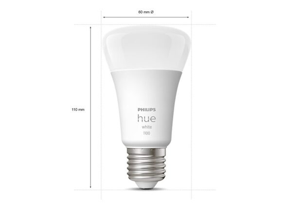 Philips Hue White A60, E27, 1100 Lumen - smart bulmb