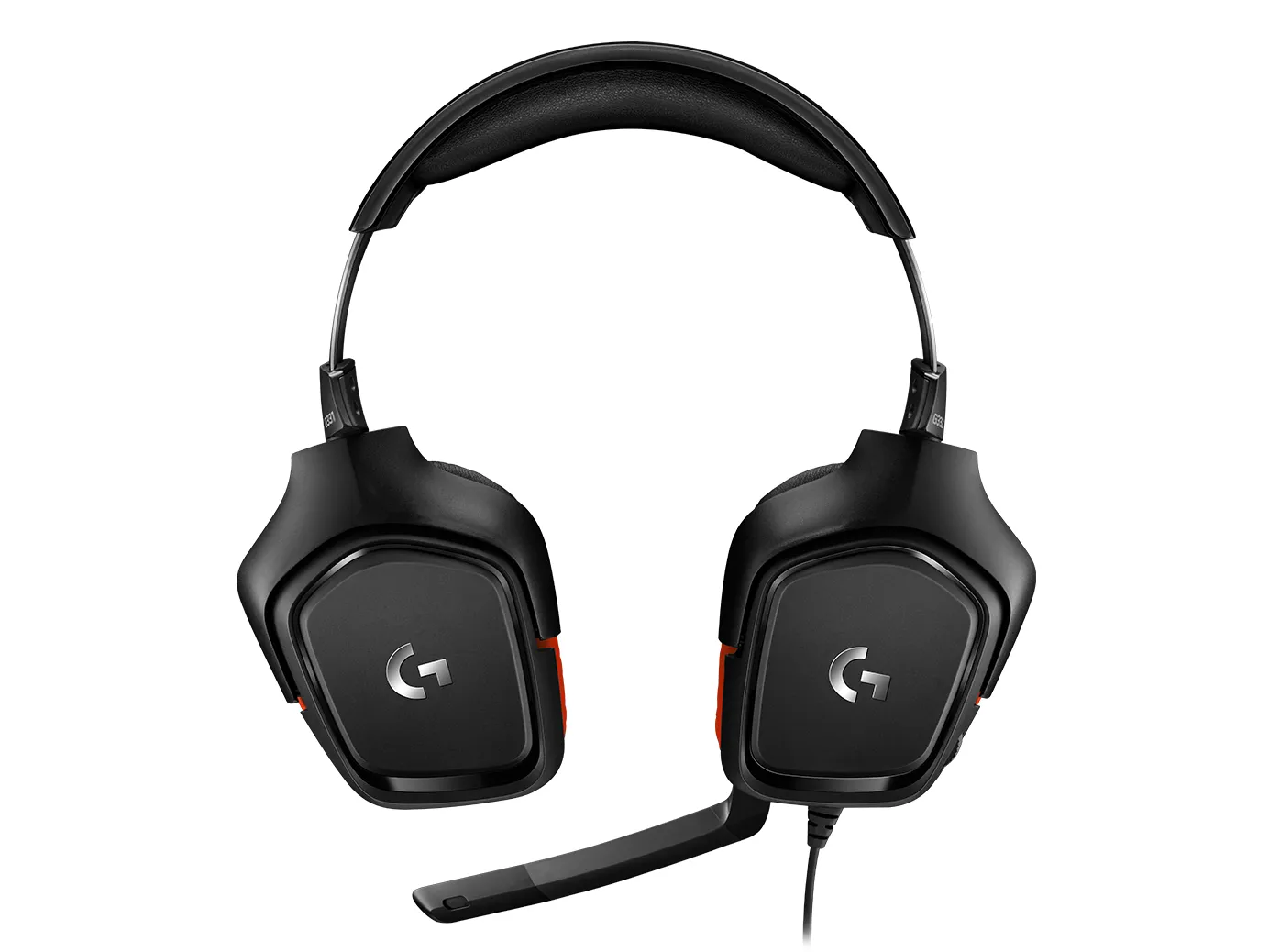 Logitech G332 -pelikuulokemikrofoni, musta, punainen