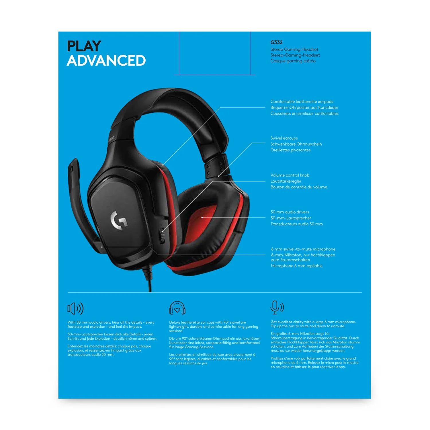 Logitech G332 Wired EMEA - gaming headset