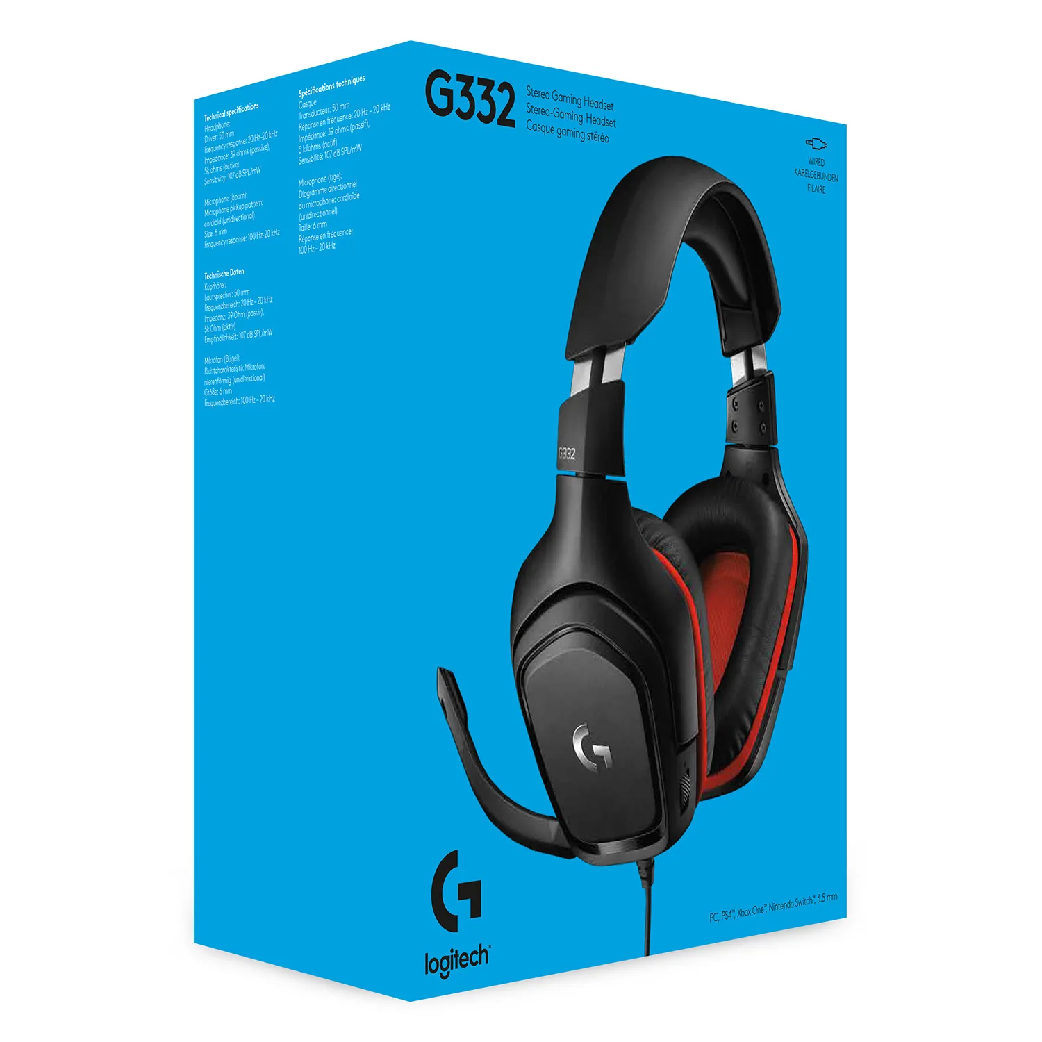 Logitech G332 Wired EMEA - spelh&ouml;rlurar