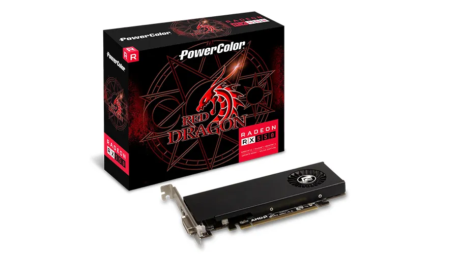 PowerColor Radeon RX 550 Red Dragon Low Profile 4GB Graphics Card